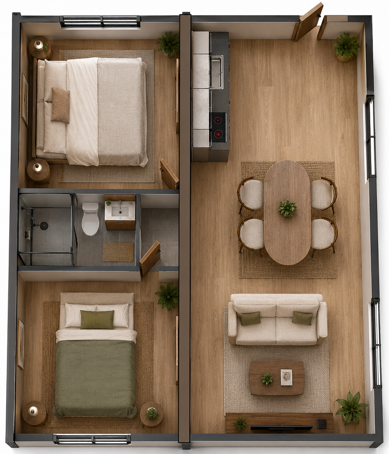 Casa B1 42m2 - Imagen 3